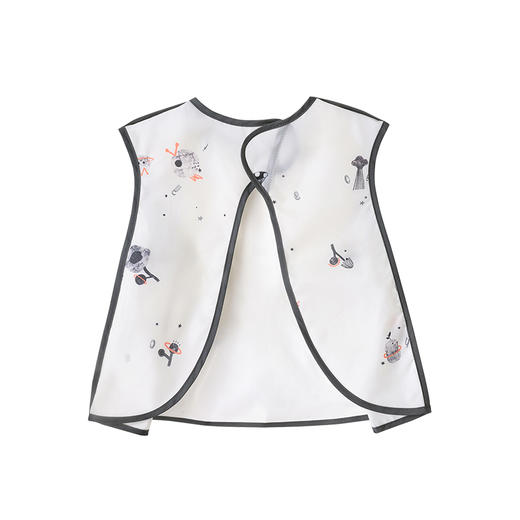英氏儿童2022新款无袖儿童防水防弄脏衣服饭兜反穿衣YMGFJ02140A 商品图1
