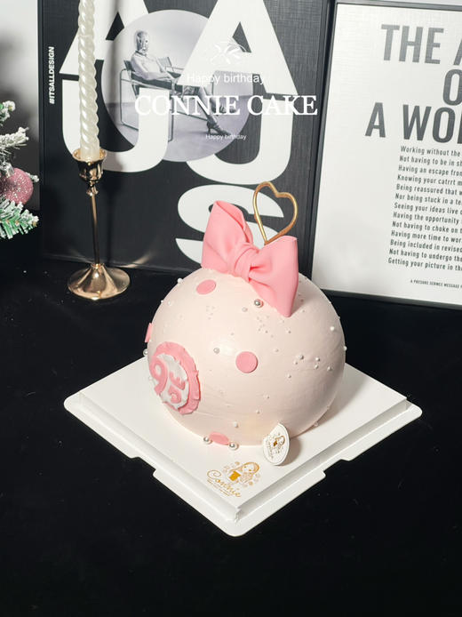 【1369】粉色蝴蝶结球型款 商品图4