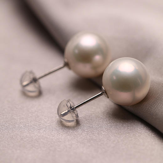 美裕 【简语】银925淡水珍珠耳钉10-11 11-12 12-13 商品图1