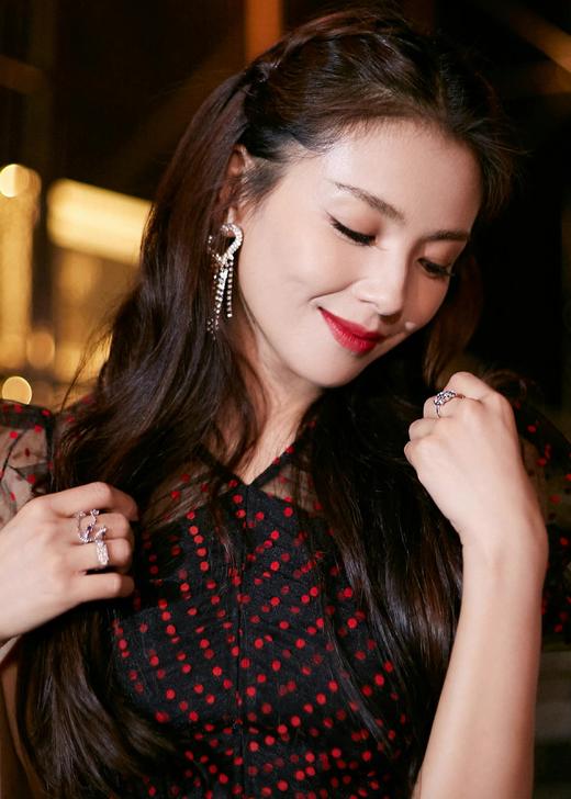 【刘涛/张紫宁同款】带链交错开口戒指#F1059 商品图4