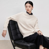 IN AND ON2023春款绵羊毛夹花流苏毛衣秋冬新款加厚保暖宽松叠穿针织衫 商品缩略图3