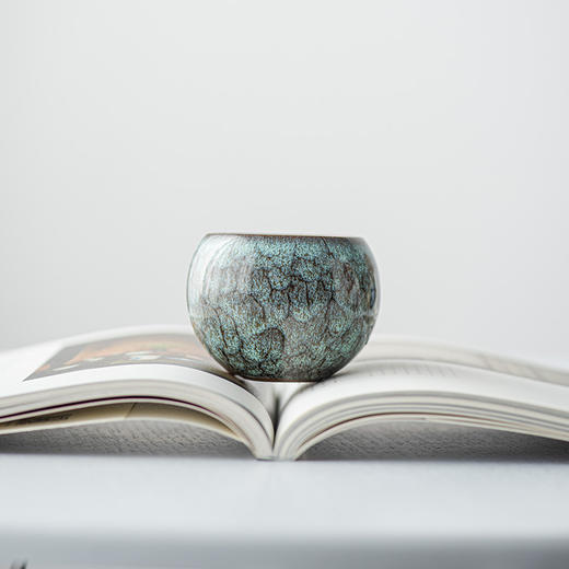 「窑变五行杯！匠心力作」窑变建盏茶杯五行杯天目茶盏单杯主人杯品茗杯礼盒装商务送礼餐饮用具 商品图3