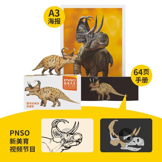 PNSO弯剑角龙佩雷斯恐龙大王成长陪伴模型41 商品图1