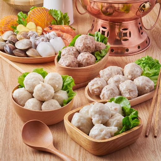 四款丸子 Q弹爆汁 吃一口就爱上（芋头丸 花枝丸 黑椒贡丸 鱼丸）0115 |百里食 商品图1