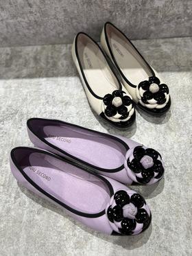 IUIU SECOND 新款娃娃头拼色花花平底单鞋U23AE12391