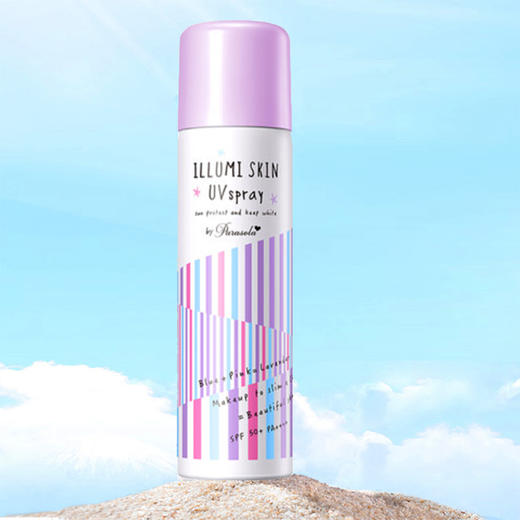 Naris娜丽丝小阳伞晶彩防晒喷雾80g（紫喷）日本进口 商品图2