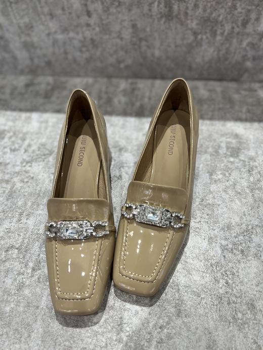 IUIU SECOND 新款方头深口钻饰乐福鞋U23AM12681 商品图1