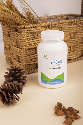 【高吸收甘氨酸螯合锌-超值装】Zinc A/G 每粒20 mg 螯合锌  每瓶180粒 6个月剂量 性价比 提升抵御力 肠道粘膜健康