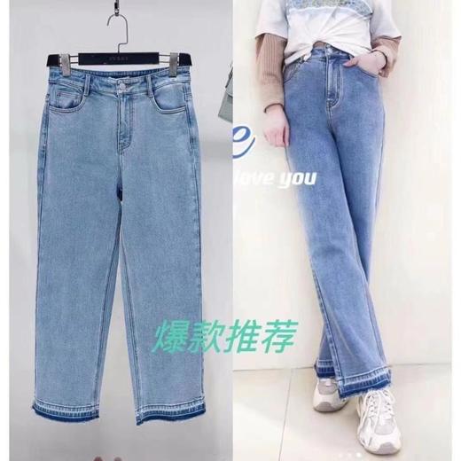 3楼 玖姿直筒牛仔裤 商品图0