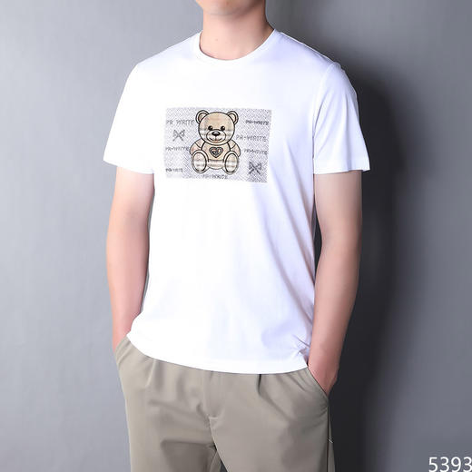 当季新款商务休闲丝光棉圆领短T上衣   ZMM-2KB5MS5393【ZMM-5393】* 商品图1