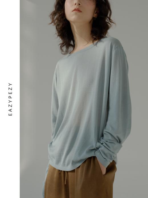 EAZYPEZY 2023SS 高精纺丝棉圆领套头衫 商品图0