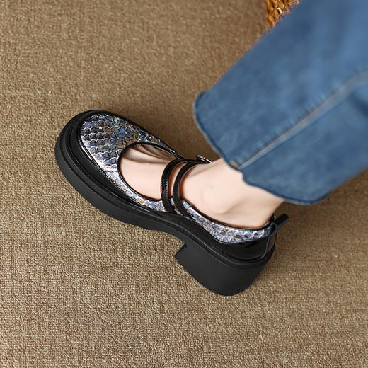 春季新款，厚底高跟浅口玛丽珍鞋TYM-6143 商品图10