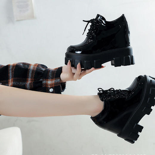 春季新款小皮鞋，女英伦风松糕鞋厚底百搭单鞋ML-G291 商品图3