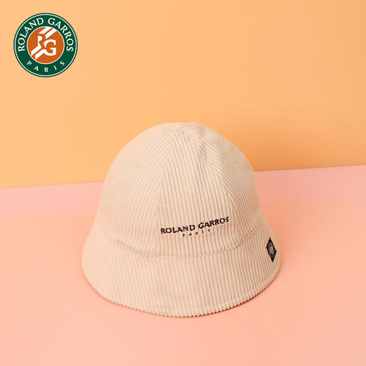 罗兰加洛斯Roland Garros法网灯芯绒渔夫帽女宽檐显脸小遮阳帽 商品图1
