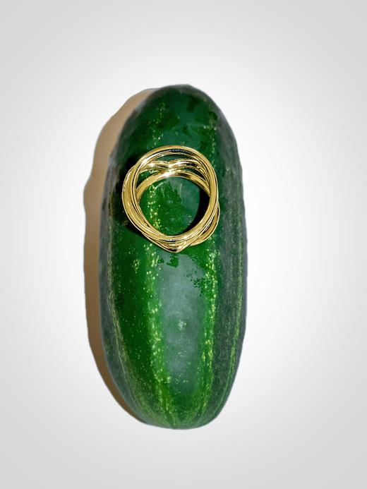 APRESI｜FLIPPED Three Circle Hoops Shiny Ring [怦然心动戒指] 商品图5