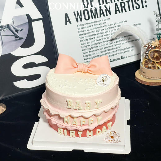 【1368】粉色系渐变蝴蝶结 商品图0