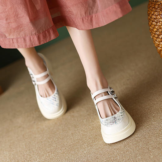 春季新款，厚底高跟浅口玛丽珍鞋TYM-6143 商品图0