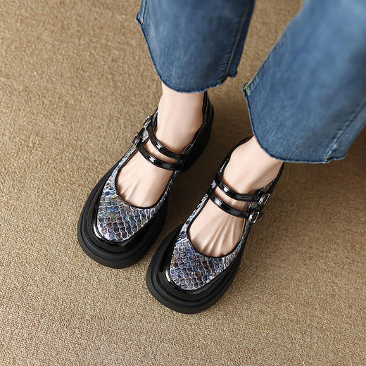 春季新款，厚底高跟浅口玛丽珍鞋TYM-6143 商品图9