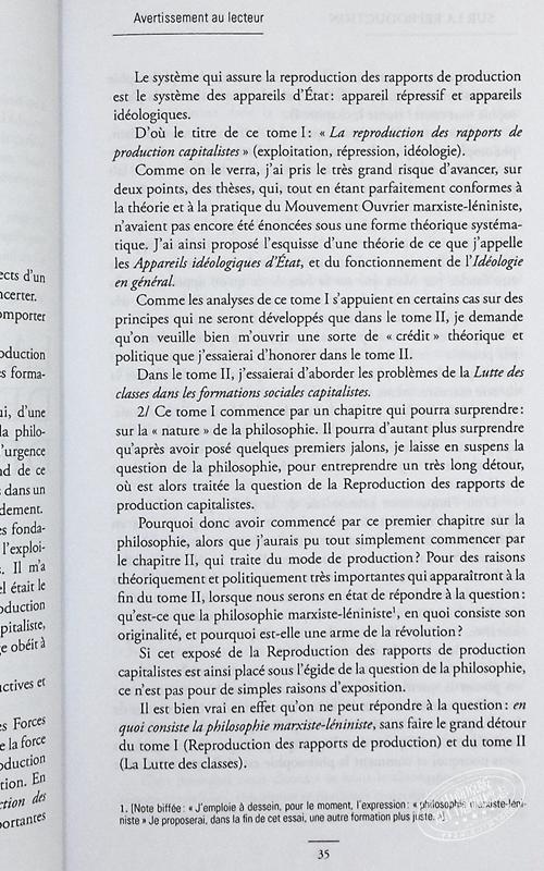 【中商原版】路易 阿尔都塞 论再生产 法文原版 Sur la reproduction Louis Althusser 商品图6