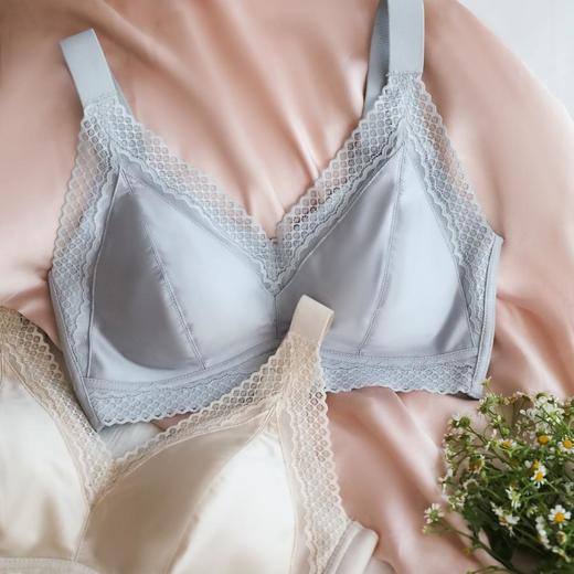 【又美又舒服】林小眠·轻法式内衣，丝滑光泽缎面，温柔支撑承托，丰满、小胸都爱穿 商品图1