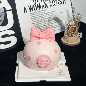 【1369】粉色蝴蝶结球型款