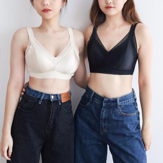 【又美又舒服】林小眠·轻法式内衣，丝滑光泽缎面，温柔支撑承托，丰满、小胸都爱穿 商品图4