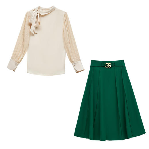 春款气质森系时尚休闲舒适甜美修身显瘦两件套HR-WM8001 商品图4