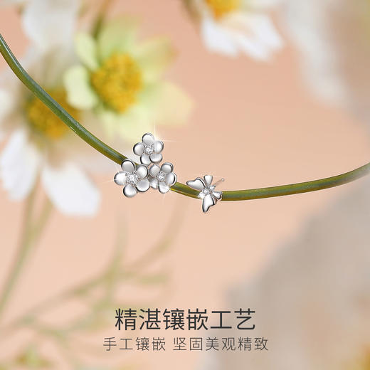 Winy925纯银《花园系列组合》之花团锦簇耳钉送女友闺蜜老婆爱人节日生日礼物 商品图4