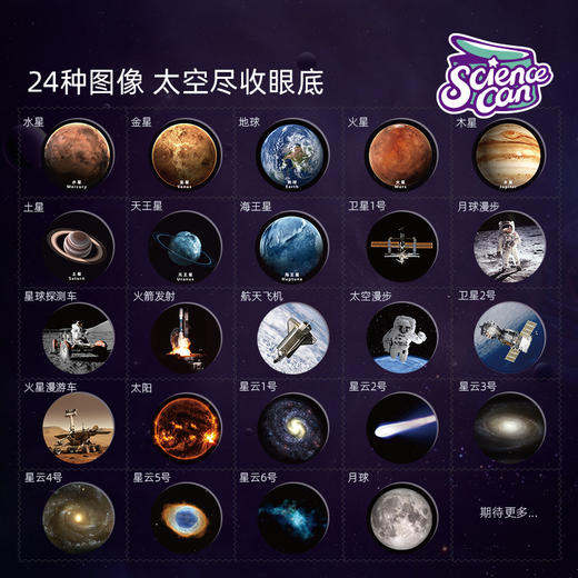 科学罐头 太阳系行星语音投影仪（触碰发音星空太阳系模拟） 商品图3