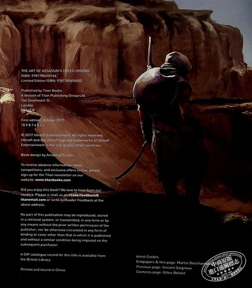 【中商原版】 刺客信条 起源 游戏艺术动画设定集	The Art of Assassin s Creed Origins Paul Davies 英文原版 商品图8