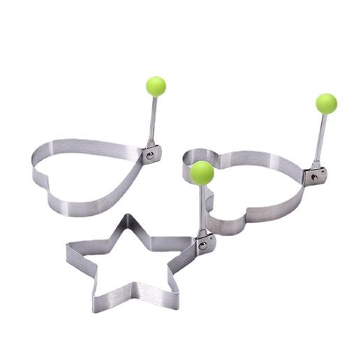 「煎蛋器DIY三件套」创意不锈钢煎蛋器 爱心煎蛋模具心形模型煎蛋圈煎鸡蛋蒸荷包蛋模具厨房用品 商品图4