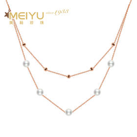 美裕 【星澜】金18K海水珍珠链牌 5-5.5mm白 105996