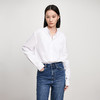 【品牌优选】IN AND ON2023春款液氨棉可脱卸双领经典衬衫女百搭直筒叠穿衬衣通勤上衣 商品缩略图6