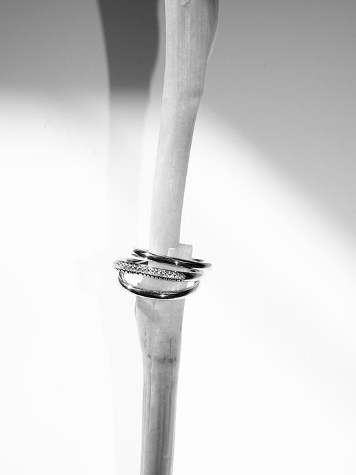 APRESI｜FLIPPED Three Circle Hoops Shiny Ring [怦然心动戒指] 商品图4