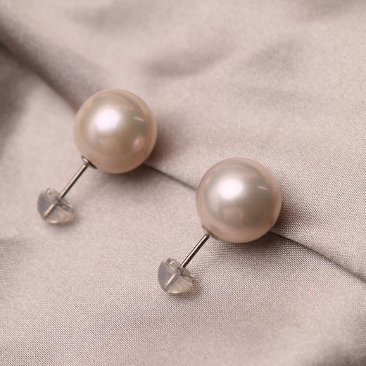 美裕 【简语】银925淡水珍珠耳钉10-11 11-12 12-13 商品图5