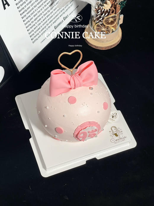 【1369】粉色蝴蝶结球型款 商品图3