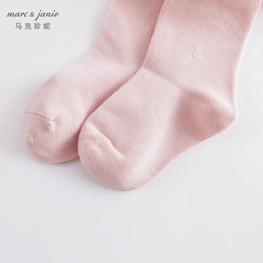 马克珍妮春装新款 女童田园风网纱花边中筒袜 儿童袜子230958 商品图6