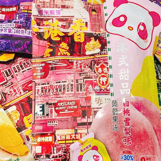 蒟蒻果冻白桃雪梨160g | 雅米熊猫 商品图0