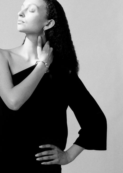 APRESI｜TROUVAILLE Millennium Cut Oval White Topaz Fluid Bracelet [流转手镯] 商品图0