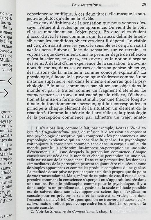 预售 【中商原版】莫里斯梅洛庞蒂 知觉现象学 Phenomenologie de la perception 法文原版 Maurice Merleau-Ponty 商品图5