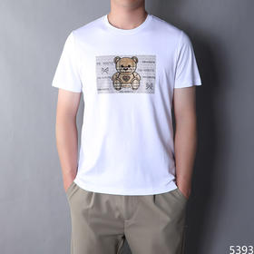 当季新款商务休闲丝光棉圆领短T上衣   ZMM-2KB5MS5393【ZMM-5393】*