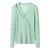 款时尚减龄针织，洋气设计感显瘦V领上衣CC-16-6633 商品缩略图4