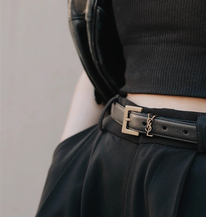 难得一见的好东西！贸易公司订单！！里外全皮 YSL女士腰带