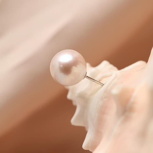 美裕 【简语】银925淡水珍珠耳钉10-11 11-12 12-13 商品图4