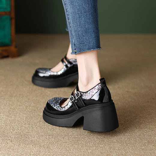 春季新款，厚底高跟浅口玛丽珍鞋TYM-6143 商品图7