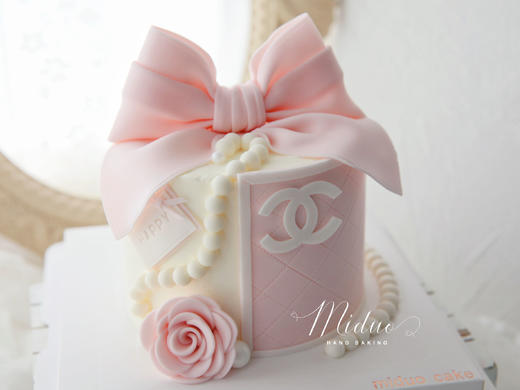 女士款  Chanel香奈儿 粉色系 山茶花 奢侈品 高级 蝴蝶结蛋糕 商品图2