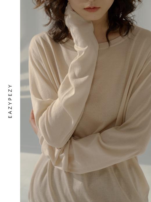 EAZYPEZY 2023SS 高精纺丝棉圆领套头衫 商品图3