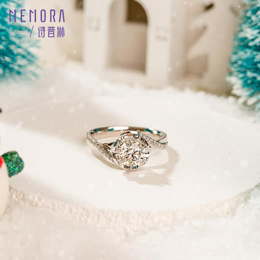MEMORA诗普琳玫瑰誓约系列18K金钻戒定制【戒托】DR0010 商品图4