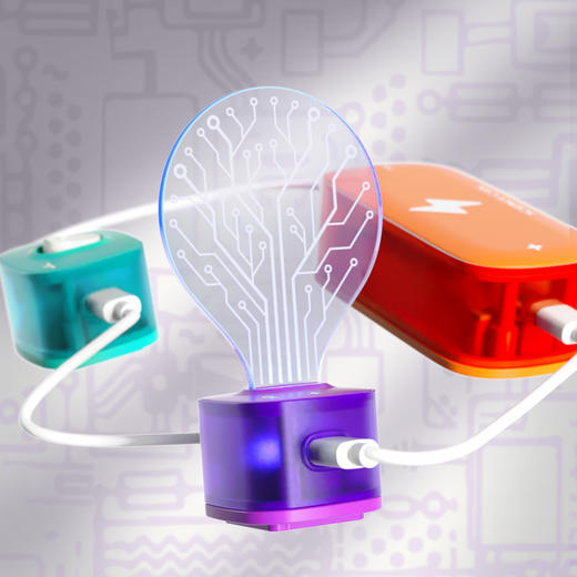 科学罐头 方块电路积木超级套装 商品图2