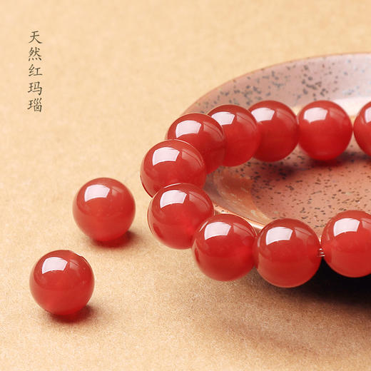 【十二生肖红玛瑙本命佛925银种子字手链】 商品图3